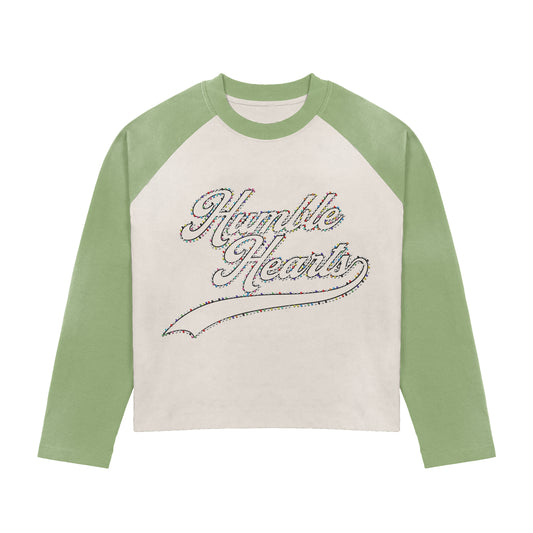 HEARTS RHINESTONE LS TEE