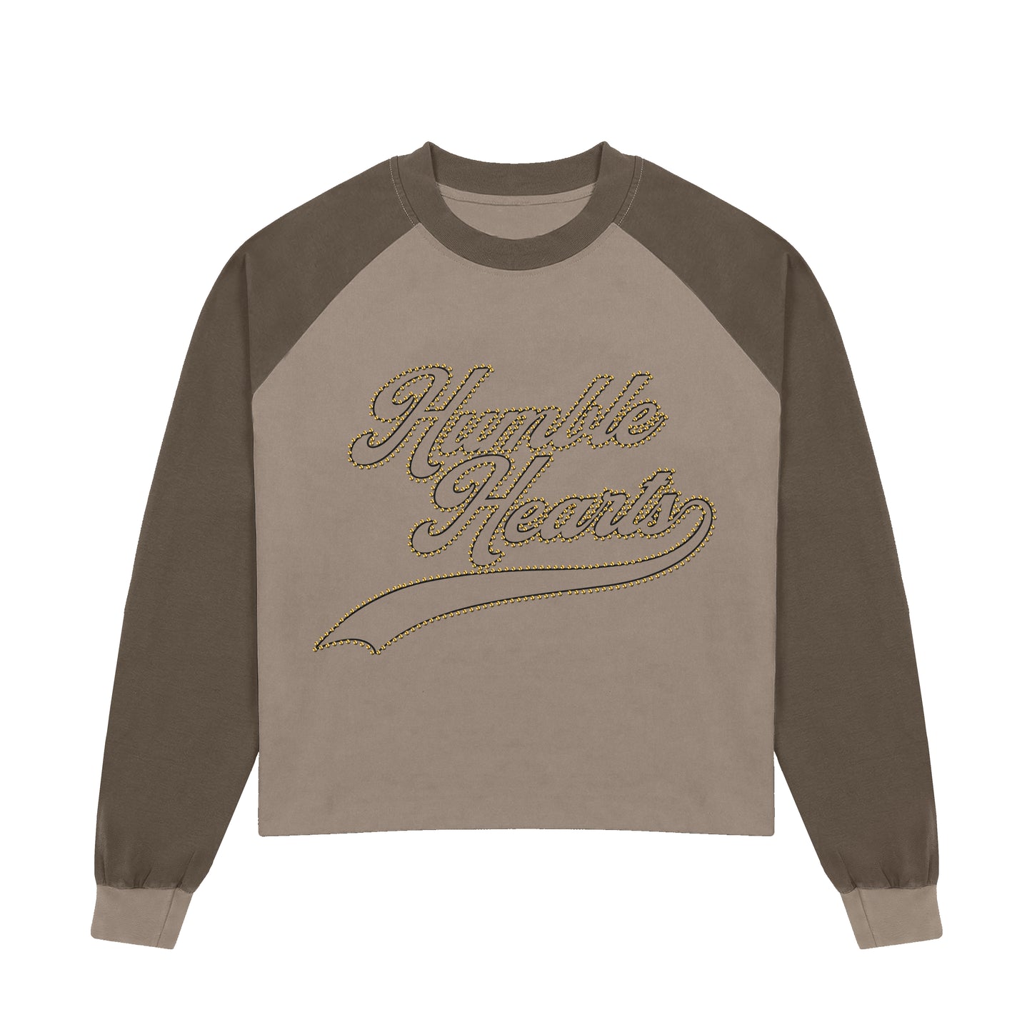 HEARTS RHINESTONE LS TEE