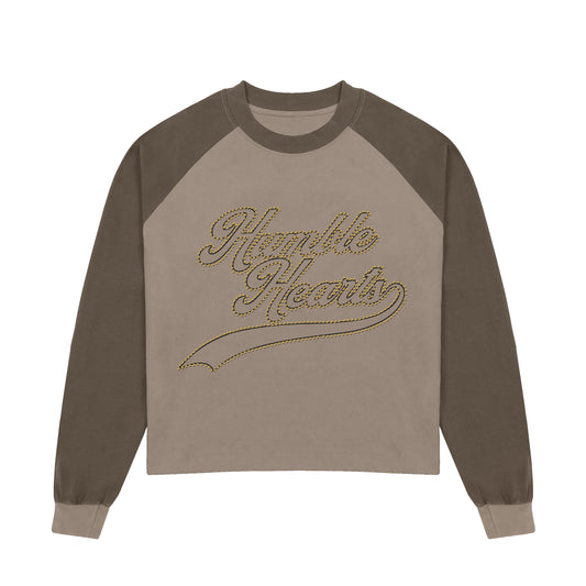 HEARTS RHINESTONE LS TEE
